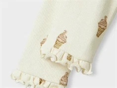 Lil Atelier leggings turtledove med vaffelis